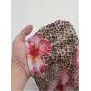 image:imageMakeMeChic Womens Beach String Bikini Sets Floral Cheetah Print Halter Triangle Three Piece SwimsuitsLight Brown