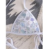 image:imageMakeMeChic Womens Sexy String Sequin Bikini Sets Triangle Halter Swimsuits Cheeky Summer Bathing SuitsWhite