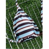 image:imageMakeMeChic Womens Striped Triangle Thong Micro Bikini Sets Halter Swimsuits Bathing SuitDusty Blue