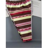 image:imageMakeMeChic Womens Striped Triangle Thong Micro Bikini Sets Halter Swimsuits Bathing SuitYellow Brown Red