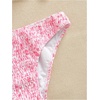 image:imageMakeMeChic Womens 2 Piece Bikini Set Floral Underwire Spaghetti Strap Smocked Bathing SuitPink Floral
