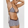 image:imageMakeMeChic Womens Bikini with Shorts Boyshort Bikini Set Halter Triangle Tie Backless Y2K SwimsuitCoffee Brown
