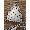 image:imageMakeMeChic Womens Polka Dots Triangle Thong Bikini Sets Gingham Halter Cute Swimsuit Bathing SuitBeige