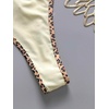 image:imageMakeMeChic Womens Tropical Boho Triangle Thong Bikini Sets Zebra Cheetah Bathing Suit SwimsuitsYellow Leopard