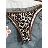 image:imageMakeMeChic Womens Micro Tanning Bikini Sets Cheetah Gingham Sexy Tiny Bathing Suit SwimsuitCheetah Brown