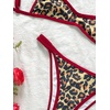 image:imageMakeMeChic Womens Micro Tanning Bikini Sets Cheetah Gingham Sexy Tiny Bathing Suit SwimsuitCheetah Print