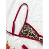 image:imageMakeMeChic Womens Micro Tanning Bikini Sets Cheetah Gingham Sexy Tiny Bathing Suit SwimsuitCheetah Print