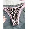 image:imageMakeMeChic Womens Micro Tanning Bikini Sets Cheetah Gingham Sexy Tiny Bathing Suit SwimsuitLeopard