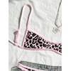 image:imageMakeMeChic Womens Micro Tanning Bikini Sets Cheetah Gingham Sexy Tiny Bathing Suit SwimsuitLeopard