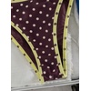 image:imageMakeMeChic Womens Micro Tanning Bikini Sets Cheetah Gingham Sexy Tiny Bathing Suit SwimsuitPolka Dots Brown