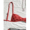 image:imageMakeMeChic Womens Micro Tanning Bikini Sets Cheetah Gingham Sexy Tiny Bathing Suit SwimsuitRed Floral