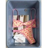 image:imageMakeMeChic Womens Micro Tanning Bikini Sets Cheetah Gingham Sexy Tiny Bathing Suit SwimsuitYellow Floral