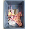 image:imageMakeMeChic Womens Micro Tanning Bikini Sets Cheetah Gingham Sexy Tiny Bathing Suit SwimsuitYellow Floral