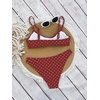 image:imageMakeMeChic Womens Polka Dots Thong Bikini Sets High Cut Micro Sexy Bathing Suit SwimsuitRed