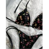 image:imageMakeMeChic Womens Sexy Sequin Bikini Sets String Halter Triangle Swimsuits Two Piece Summer Bathing SuitBlack