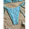 image:imageMakeMeChic Womens Sexy Sequin Bikini Sets String Halter Triangle Swimsuits Two Piece Summer Bathing SuitMint Blue