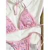 image:imageMakeMeChic Womens Sexy Sequin Bikini Sets String Halter Triangle Swimsuits Two Piece Summer Bathing SuitPink