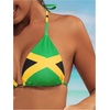 image:imageMakeMeChic Womens Striped Bikini Sets Halter Triangle Tie Side Thong 2 Piece SwimsuitsGreen