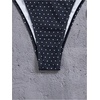 image:imageMakeMeChic Womens Summer Gingham 2 Piece Bikini Set Halter String Triangle Swimsuit Beach Vacation SwimwearBlack and White