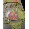 image:imageMakeMeChic Womens Triangle Thong Bikini Sets Sexy Shiny Starfish Halter Bikini Micro Tiny Cute Bathing Suit SwimsuitLime Green