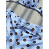 image:imageMakeMeChic Womens Polka Dots 2 Piece Bikini Sets Triangle Halter Tie Back Boyshorts SwimsuitBlue