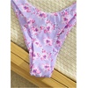 image:imageMakeMeChic Womens Tropical Boho Triangle Thong Bikini Sets Zebra Cheetah Bathing Suit SwimsuitsMauve Purple