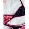 image:imageMakeMeChic Womens 2 Piece Micro Bikini Sets Summer Floral Backless Boho Beach SwimsuitBlack