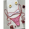 image:imageMakeMeChic Womens 2 Piece Micro Bikini Sets Summer Floral Backless Boho Beach SwimsuitPink