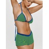 image:imageMakeMeChic Womens Bikini with Shorts Boyshort Bikini Set Halter Tie Backless Y2K Cute SwimsuitsGreen