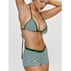 image:imageMakeMeChic Womens Bikini with Shorts Boyshort Bikini Set Halter Tie Backless Y2K Cute SwimsuitsGreen a