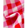 image:imageMakeMeChic Womens Gingham Bow String Bikini Sets Triangle Thong Swimsuit with Beach Mini ShortsMulticolor