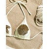 image:imageMakeMeChic Womens Halter Triangle Bikini Set Bathing Suit Shell Beige Medium