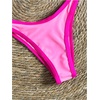 image:imageMakeMeChic Womens Micro Thong Bikini High Waisted Bikini Set Cheeky Swimsuit Bathing Suit SwimwearPink