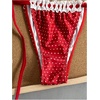 image:imageMakeMeChic Womens Polka Dots Lace Bikini Sets Triangle Halter Thong Cute 2 Piece SwimsuitRed