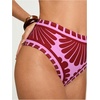image:imageMakeMeChic Womens 2 Piece Bikini Sets One Shoulder Graphic Print Backless Beach Boho Vacation SwimsuitsPink