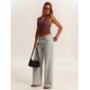 image:imageMakeMeChic Womens Polka Dots Halter Top Y2k Going Out Tops Backless Deep V Cowl Neck TopsBlue and Brown