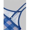 image:imageMAKEMECHIC Womens Plaid Cat Print Camisole Crop Tops Spaghetti Strap Sleeveless Cute Top Y2KBlue