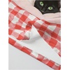 image:imageMAKEMECHIC Womens Plaid Cat Print Camisole Crop Tops Spaghetti Strap Sleeveless Cute Top Y2KRed