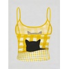 image:imageMAKEMECHIC Womens Plaid Cat Print Camisole Crop Tops Spaghetti Strap Sleeveless Cute Top Y2KYellow