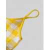 image:imageMAKEMECHIC Womens Plaid Cat Print Camisole Crop Tops Spaghetti Strap Sleeveless Cute Top Y2KYellow