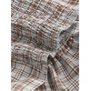 image:imageMAKEMECHIC Womens Plaid Halter Crop Tops Tie Backless Ruched Drawstring Smocked Summer TopCoffee Brown