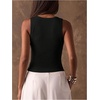 image:imageMAKEMECHIC Womens Summer Punk Y2K Tank Top Rivet Studded Wide Strap Sleeveless Crop TopsBlack