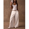 image:imageMAKEMECHIC Womens Summer Punk Y2K Tank Top Rivet Studded Wide Strap Sleeveless Crop TopsWhite