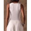 image:imageMAKEMECHIC Womens Summer Punk Y2K Tank Top Rivet Studded Wide Strap Sleeveless Crop TopsWhite