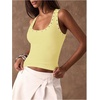 image:imageMAKEMECHIC Womens Summer Punk Y2K Tank Top Rivet Studded Wide Strap Sleeveless Crop TopsYellow