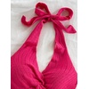 image:imageMakeMeChic Womens Backless Halter Tank Top Twist Sexy Cute Summer Going Out TopsRed Violet