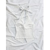 image:imageMakeMeChic Womens Backless Halter Tank Top Twist Sexy Cute Summer Going Out TopsWhite