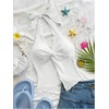 image:imageMakeMeChic Womens Backless Halter Tank Top Twist Sexy Cute Summer Going Out TopsWhite