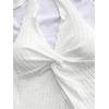 image:imageMakeMeChic Womens Backless Halter Tank Top Twist Sexy Cute Summer Going Out TopsWhite