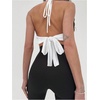 image:imageMakeMeChic Womens Cowl Neck Halter Rave Tops Y2k Backless Open Back Going Out TopsWhite